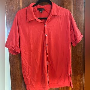 Men’s red Cuban style shirt
